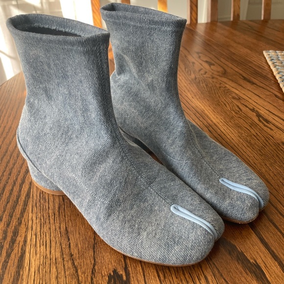 Maison Margiela Denim Tabi Boots Sz 37 